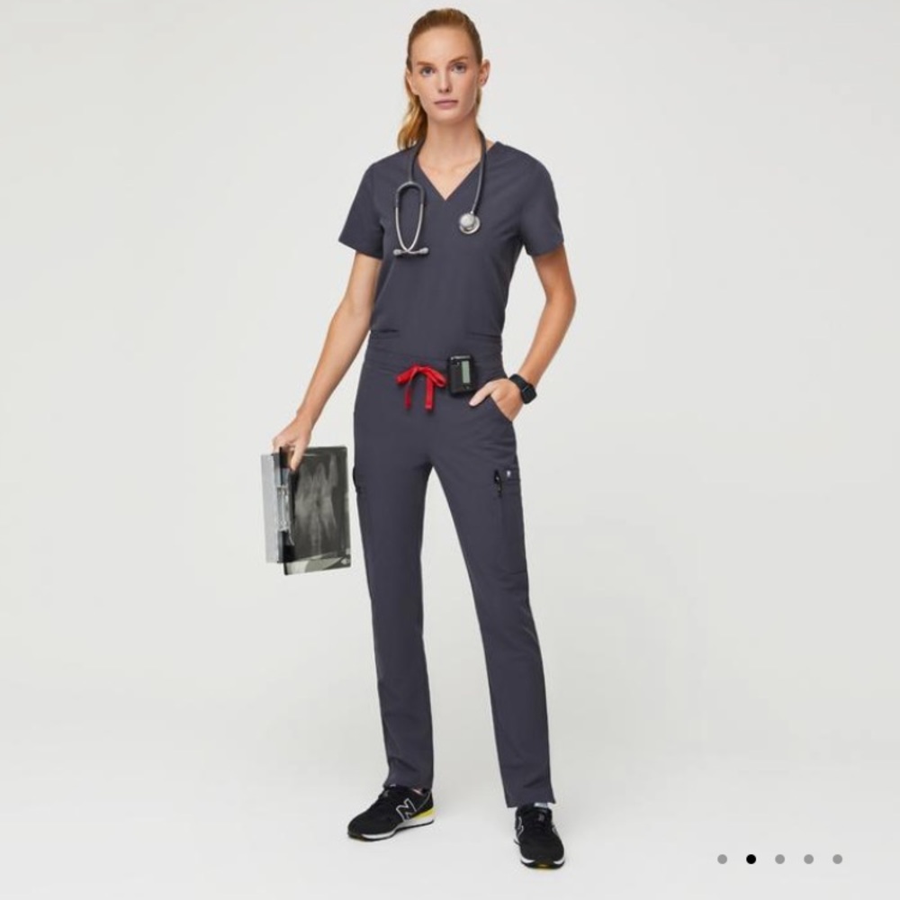 Figs Yola Charcoal Petite XS pants